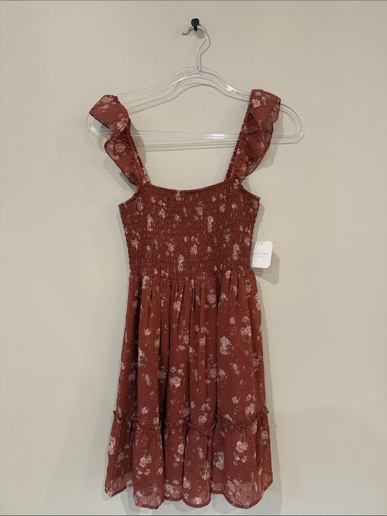 Altar'd State Dresses & Skirts - Altar'd State Rust Floral Smocked Mini Dress